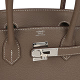 Hermes Birkin 30 Etoupe Togo Palladium Hardware