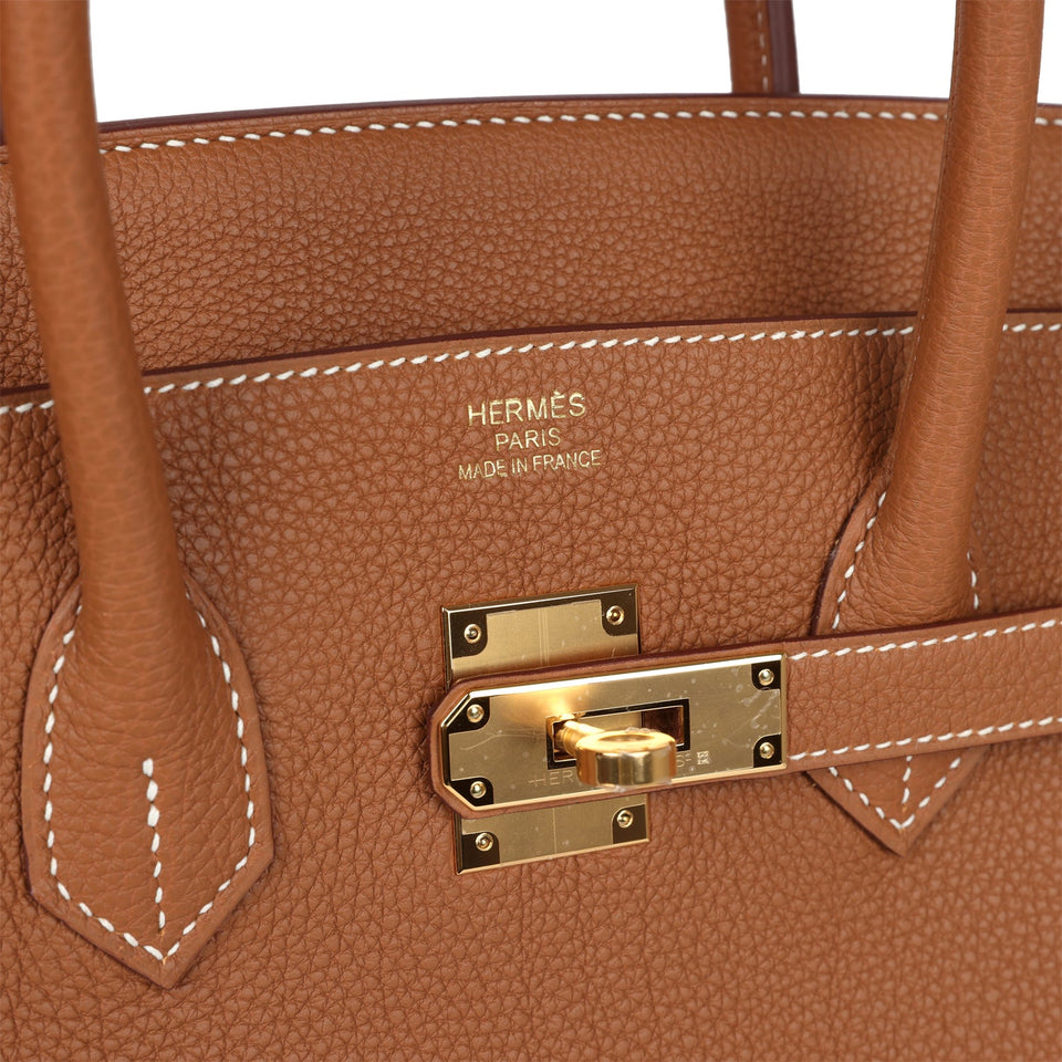 Hermes Birkin 35 Gold Togo Gold Hardware