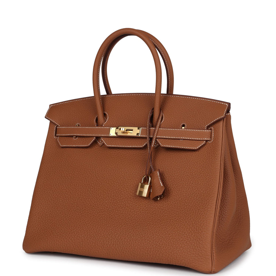 Hermes Birkin 35 Gold Togo Gold Hardware