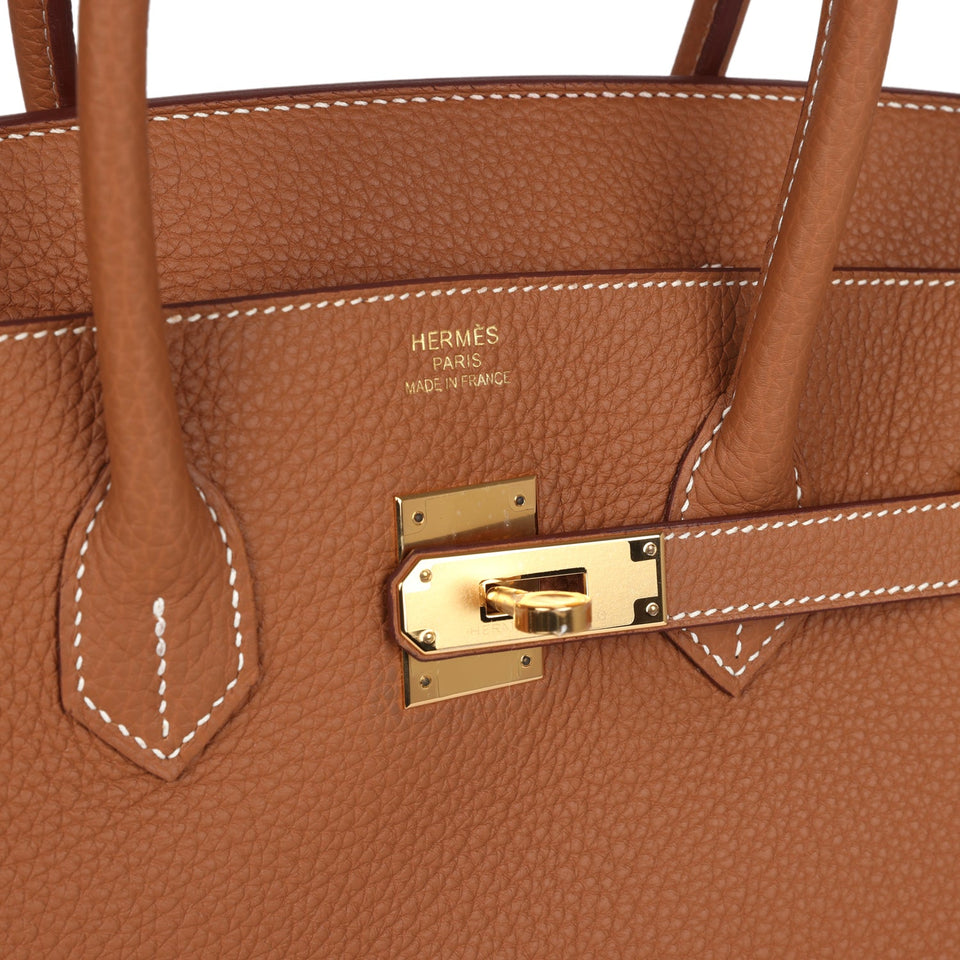 Hermes Birkin 35 Gold Togo Gold Hardware