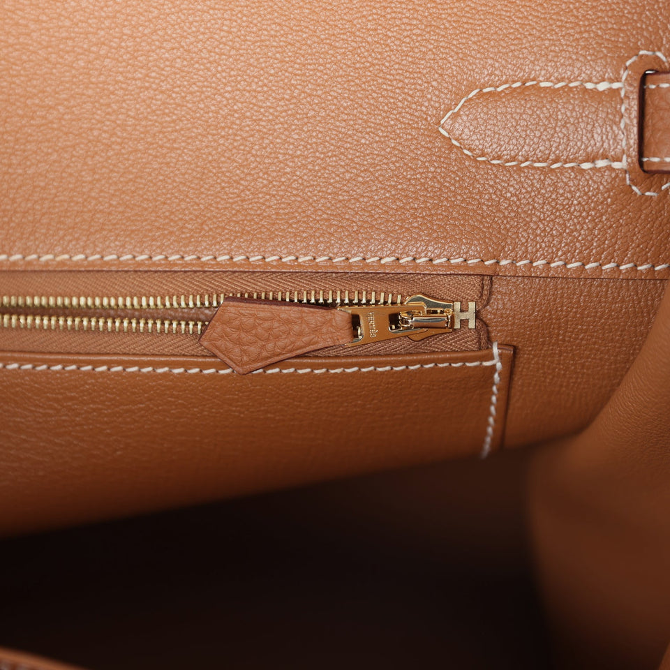 Hermes Birkin 35 Gold Togo Gold Hardware
