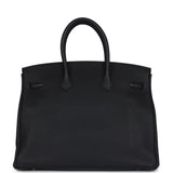 New Hermes Birkin 35 Black Togo Gold Hardware