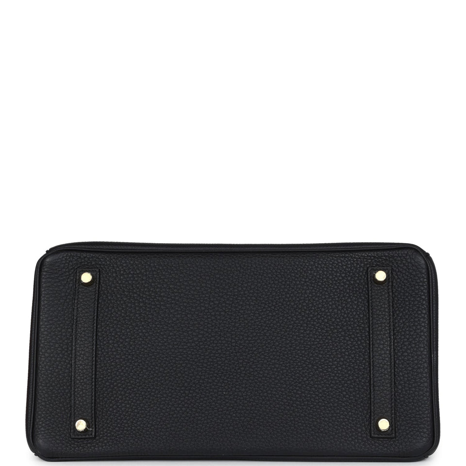 New Hermes Birkin 35 Black Togo Gold Hardware