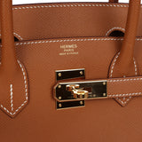 New Hermes Birkin 30 Gold Epsom Gold Hardware