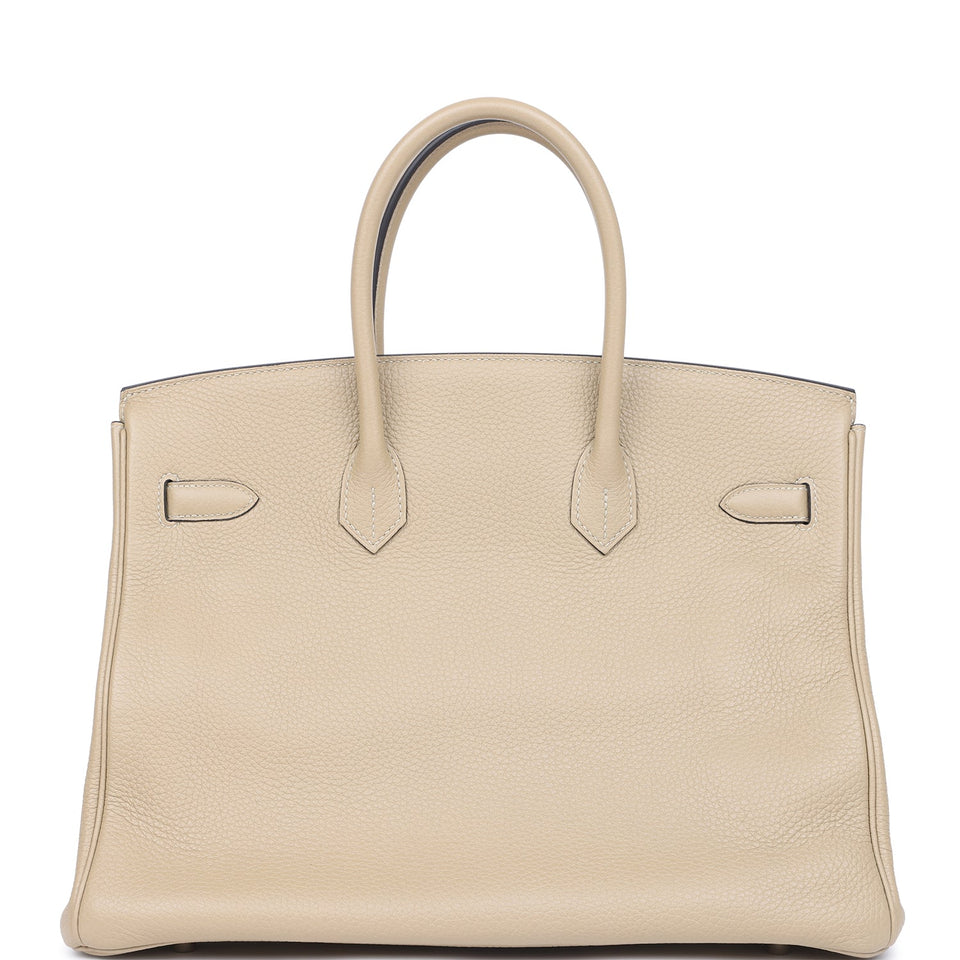 New Hermes Birkin 35 Trench Togo Palladium Hardware