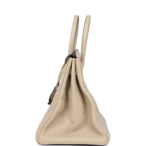 New Hermes Birkin 35 Trench Togo Palladium Hardware