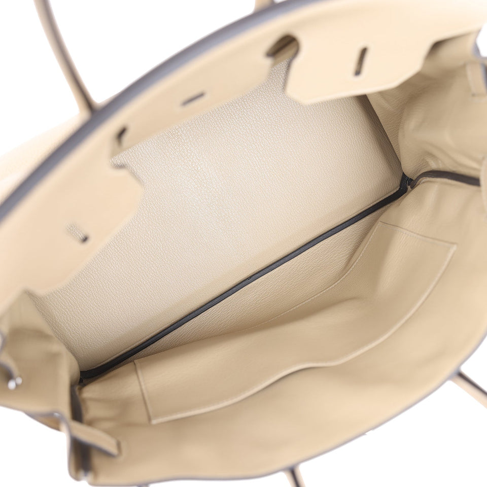 New Hermes Birkin 35 Trench Togo Palladium Hardware