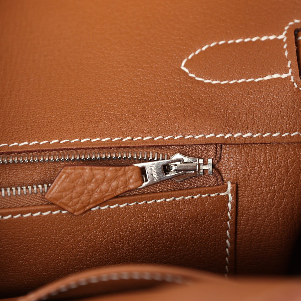 Hermes Birkin 35 Gold Togo Palladium Hardware