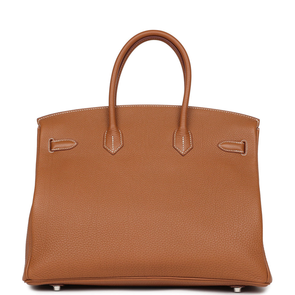 Hermes Birkin 35 Gold Togo Palladium Hardware
