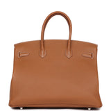 Hermes Birkin 35 Gold Togo Palladium Hardware