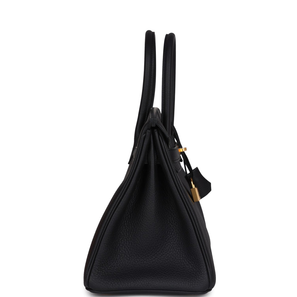 Hermes Birkin 30 Black Togo Gold Hardware