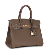 Hermes Birkin 30 Etoupe Epsom Gold Hardware