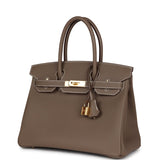Hermes Birkin 30 Etoupe Epsom Gold Hardware