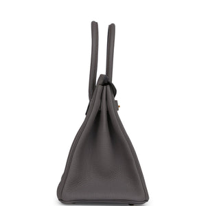 New Hermes Birkin 30 Etain Togo Rose Gold Hardware