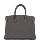 New Hermes Birkin 30 Etain Togo Rose Gold Hardware