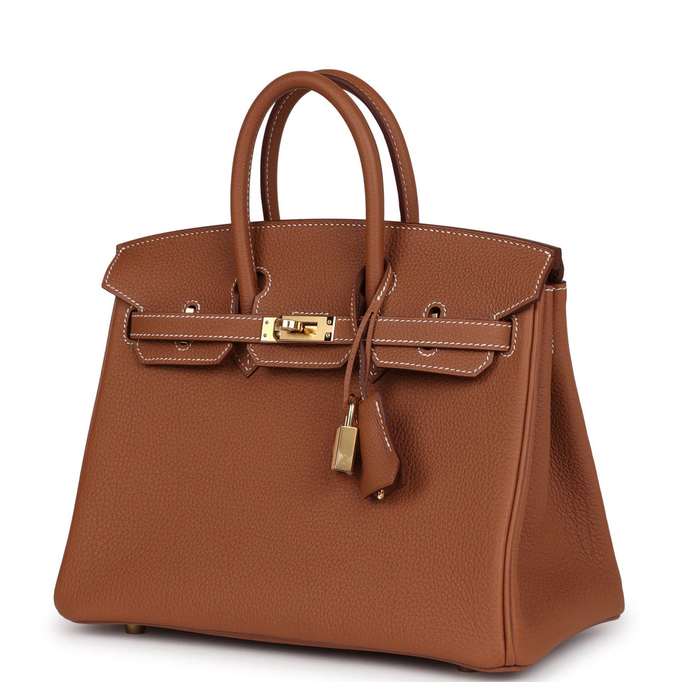 Hermes Birkin 25 Gold Togo Gold Hardware