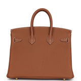 Hermes Birkin 25 Gold Togo Gold Hardware