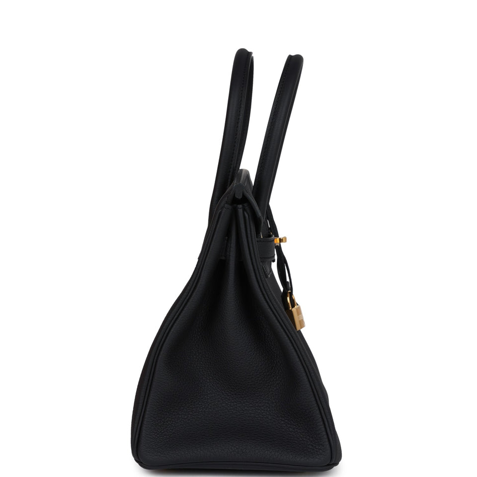 Hermes Birkin 30 Black Togo Gold Hardware