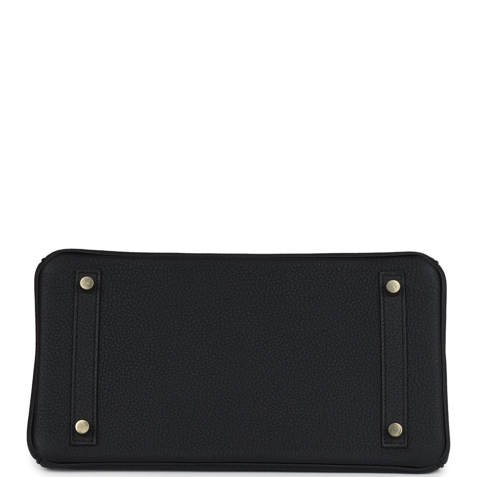 Hermes Birkin 30 Black Togo Gold Hardware