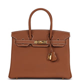 Hermes Birkin 30 Gold Togo Gold Hardware
