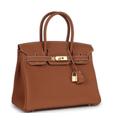 Hermes Birkin 30 Gold Togo Gold Hardware