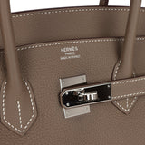 New Hermes Birkin 35 Etoupe Togo Palladium Hardware