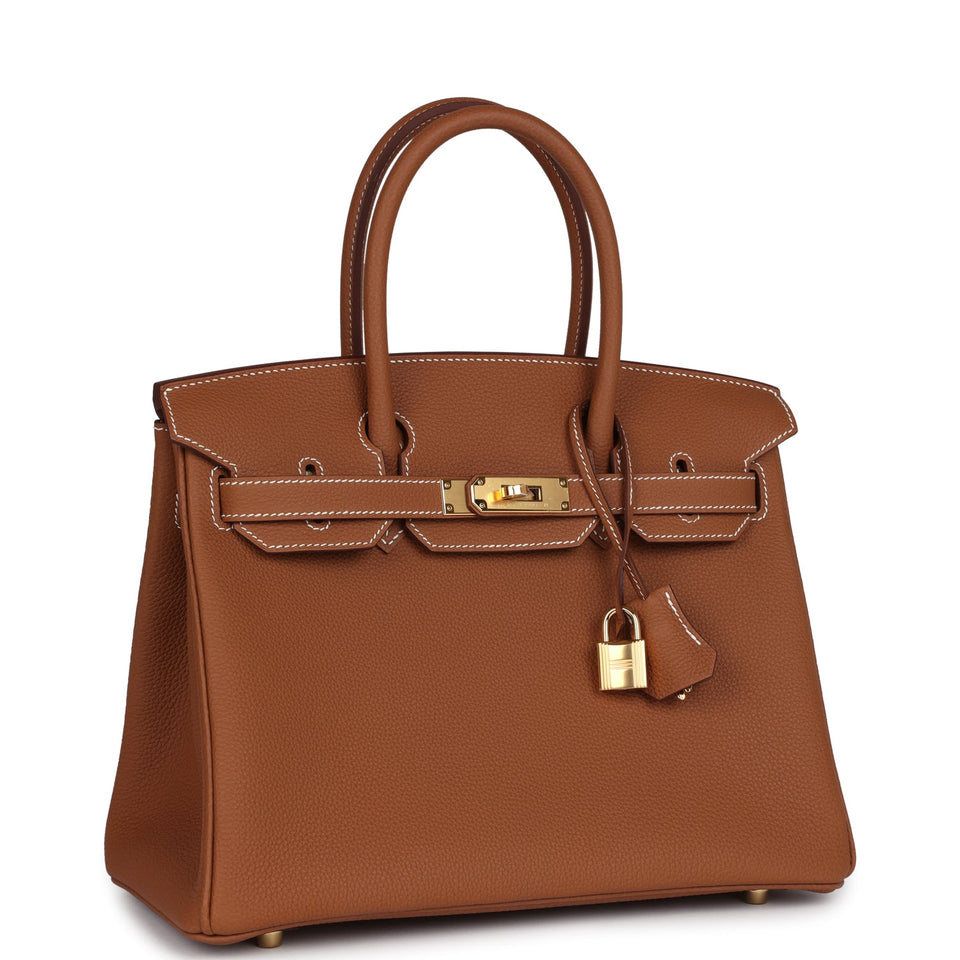 Hermes Birkin 30 Gold Togo Gold Hardware