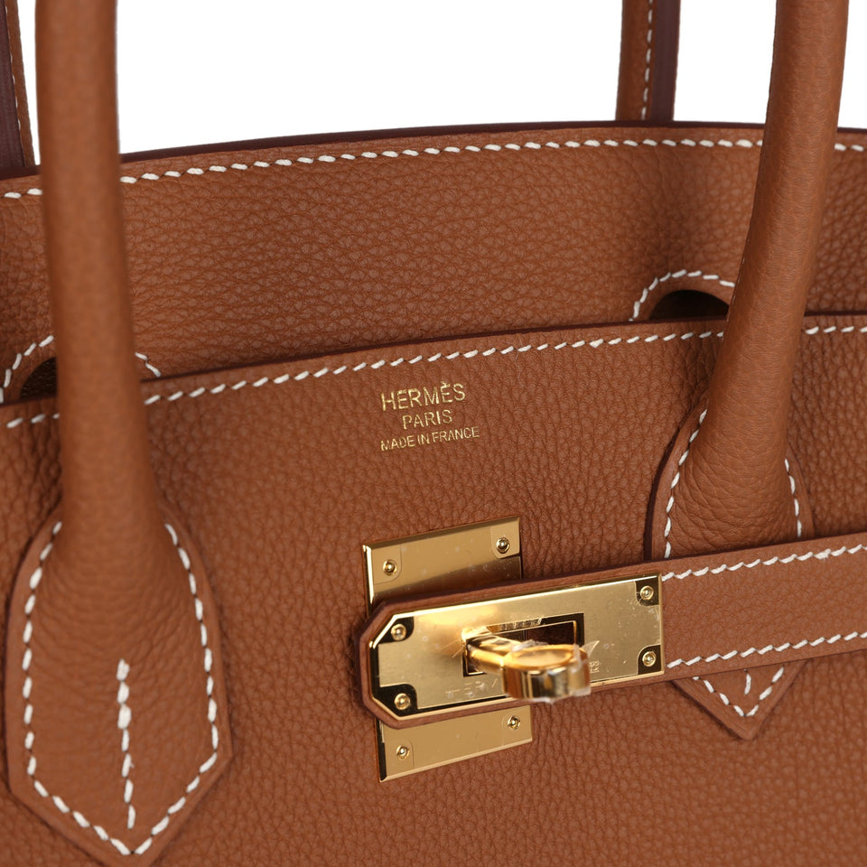 Hermes Birkin 30 Gold Togo Gold Hardware
