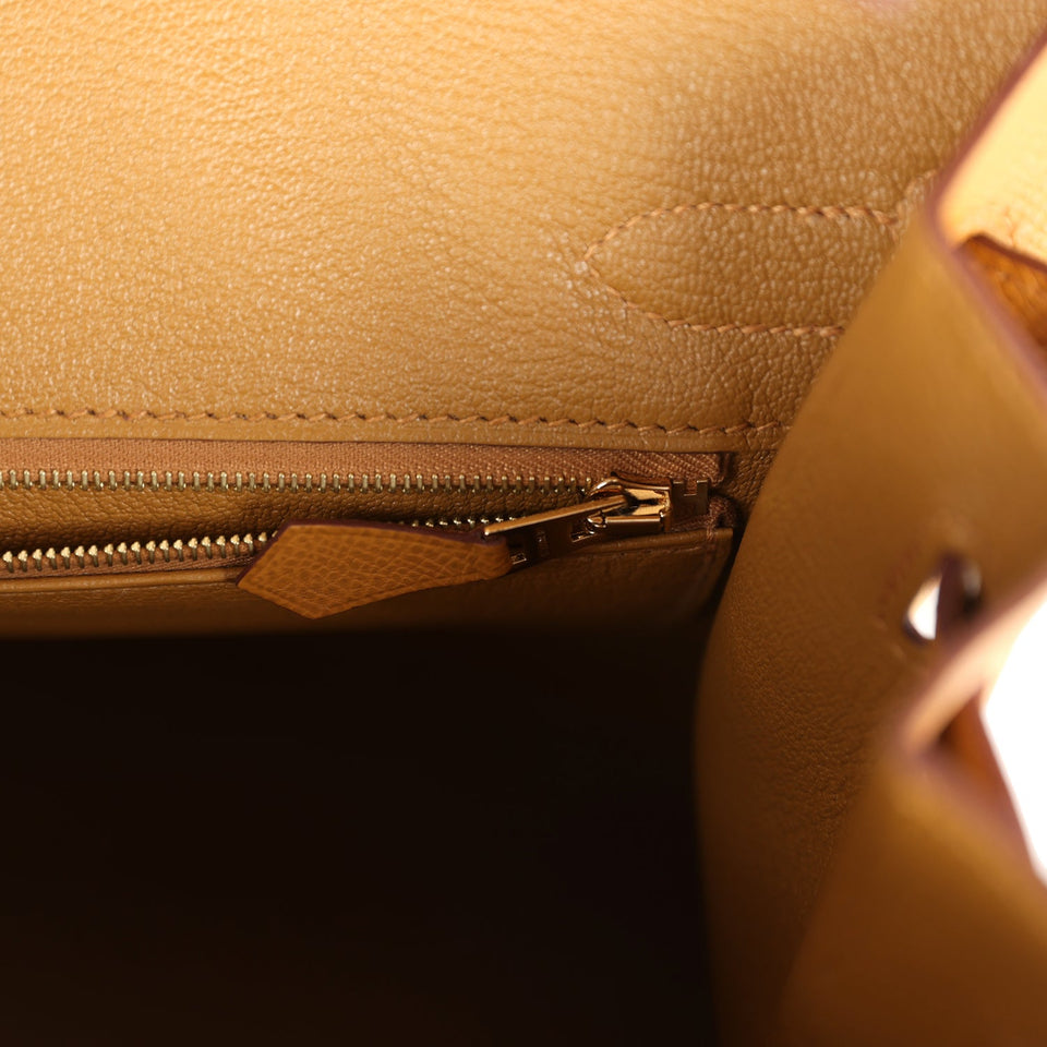 Hermes Birkin Sellier 30 Sesame Epsom Gold Hardware