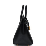 Hermes Birkin Sellier 25 Black Epsom Gold Hardware