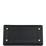 Hermes Birkin Sellier 25 Black Epsom Gold Hardware