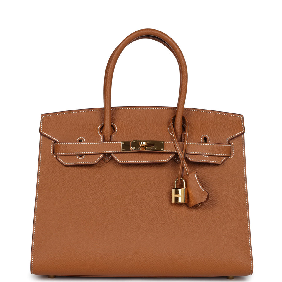 New Hermes Birkin Sellier 30 Gold Epsom Gold Hardware