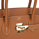 New Hermes Birkin Sellier 30 Gold Epsom Gold Hardware