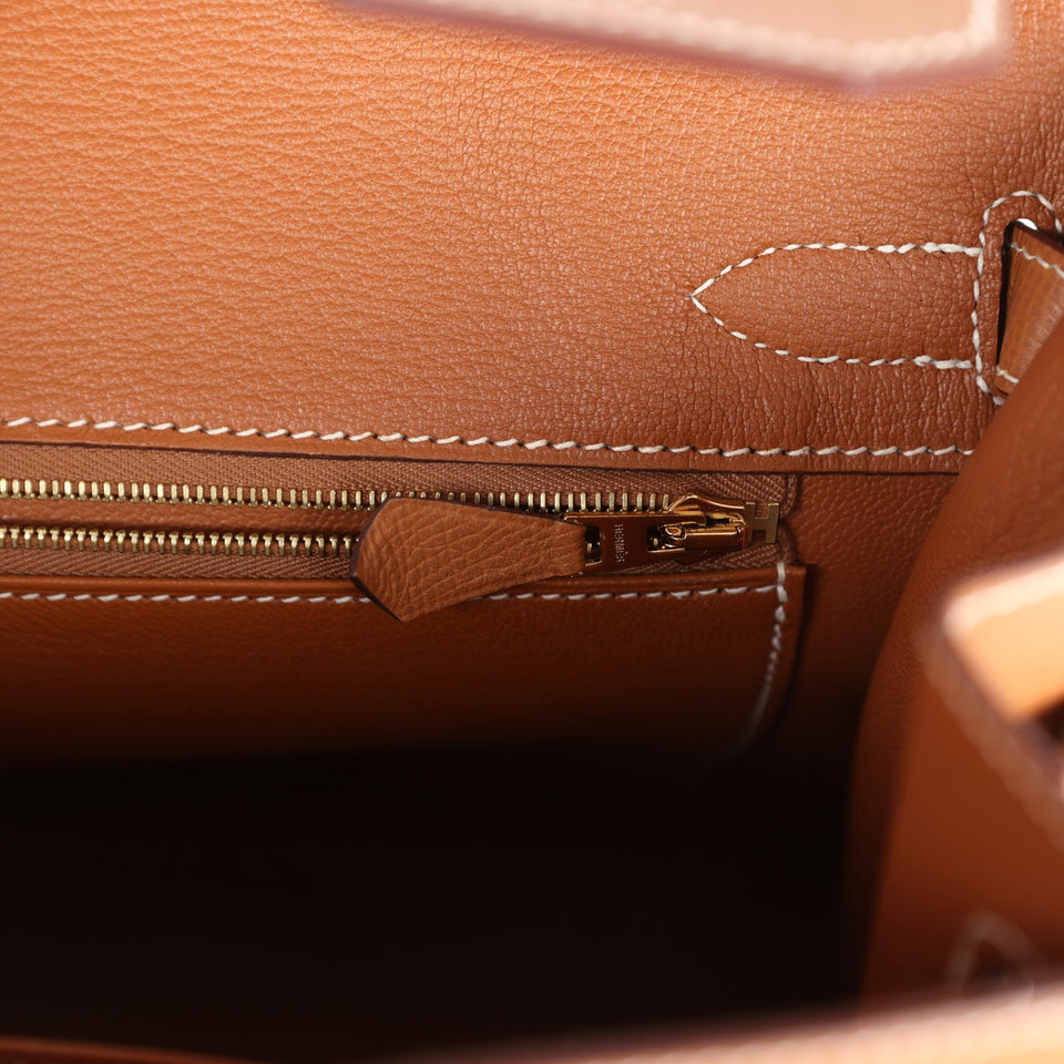 New Hermes Birkin Sellier 30 Gold Epsom Gold Hardware