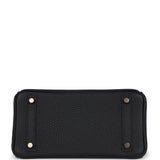 Hermes Birkin 25 Black Togo Rose Gold Hardware