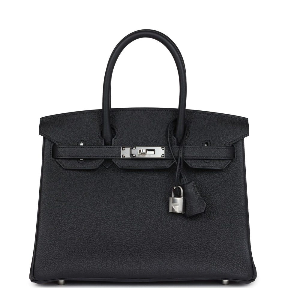 Hermes Birkin 30 Black Togo Palladium Hardware