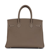 Hermes Birkin 30 Etoupe Togo Palladium Hardware