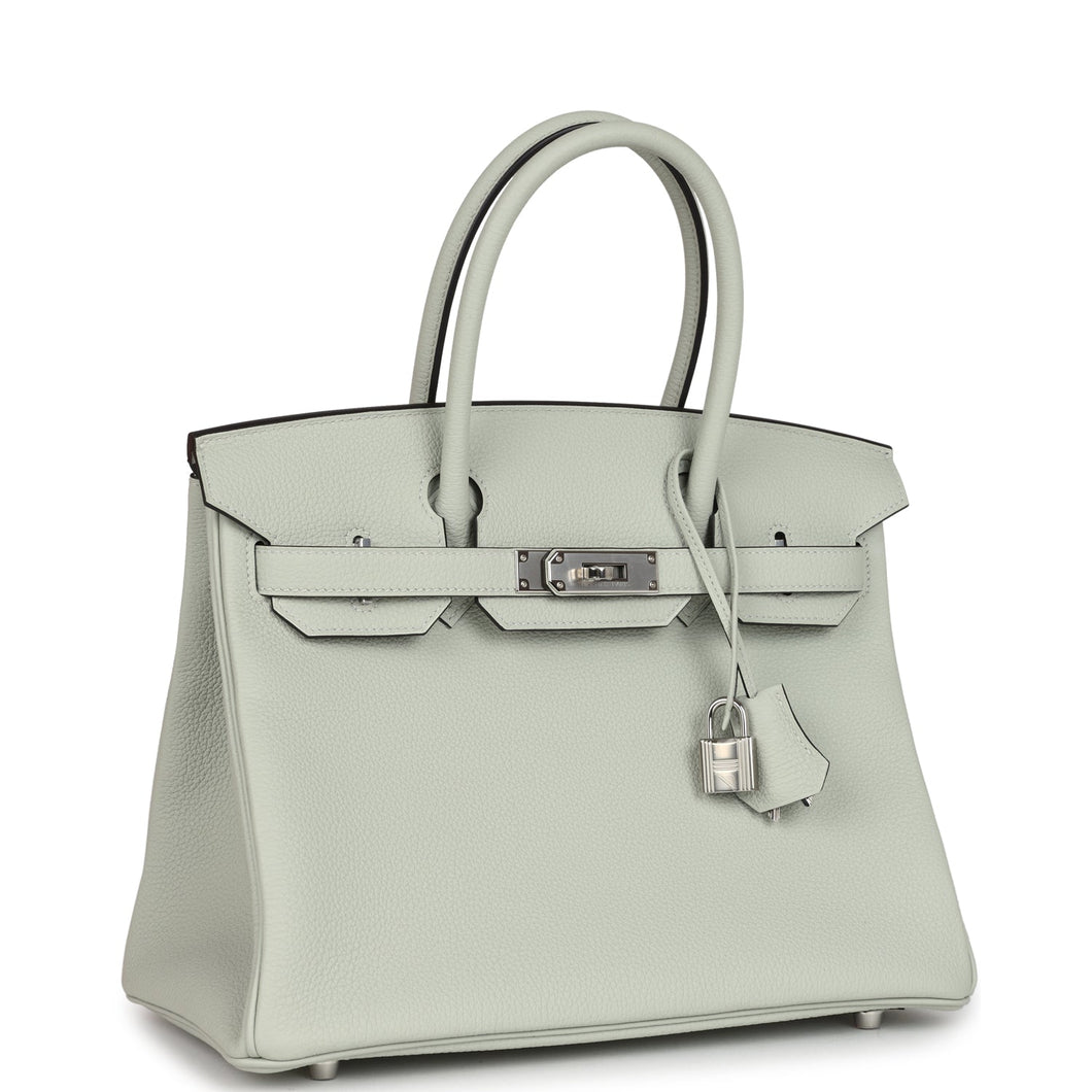 Hermes Birkin 30 Gris Neve Togo Palladium Hardware