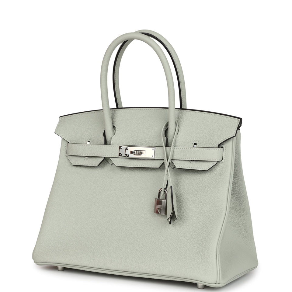 Hermes Birkin 30 Gris Neve Togo Palladium Hardware