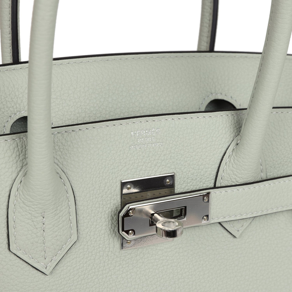 Hermes Birkin 30 Gris Neve Togo Palladium Hardware