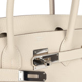New Hermes Birkin 30 Craie Togo Palladium Hardware