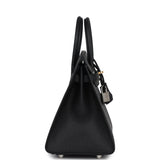 Hermes Birkin Sellier 25 Black Epsom Electrum Hardware