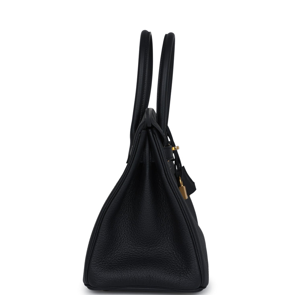 Hermes Birkin 30 Black Togo Gold Hardware