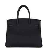 Hermes Birkin 30 Black Togo Gold Hardware