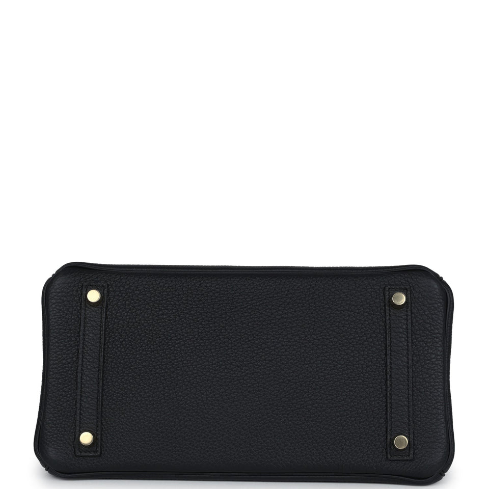 Hermes Birkin 30 Black Togo Gold Hardware