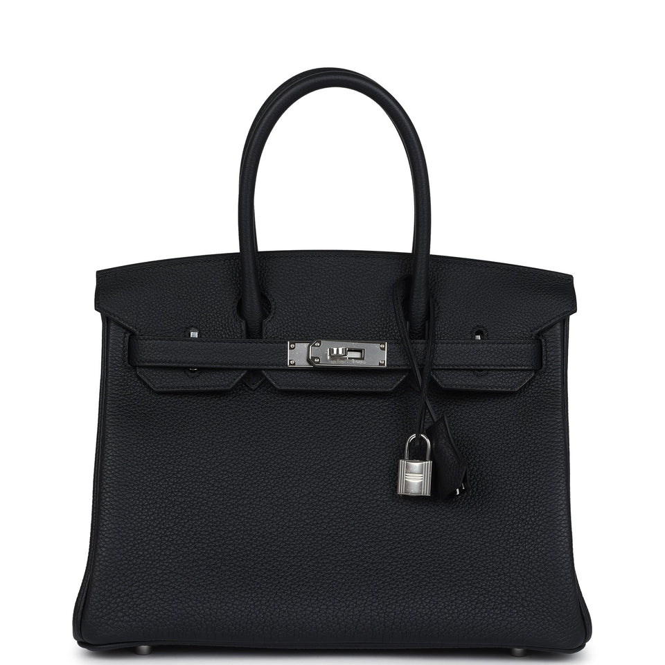 Hermes Birkin 30 Black Togo Palladium Hardware
