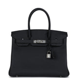 Hermes Birkin 30 Black Togo Palladium Hardware