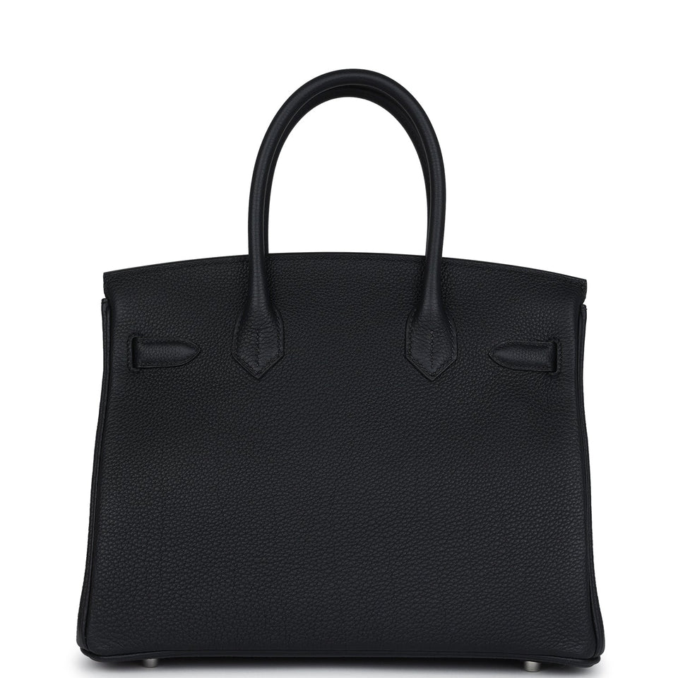 Hermes Birkin 30 Black Togo Palladium Hardware