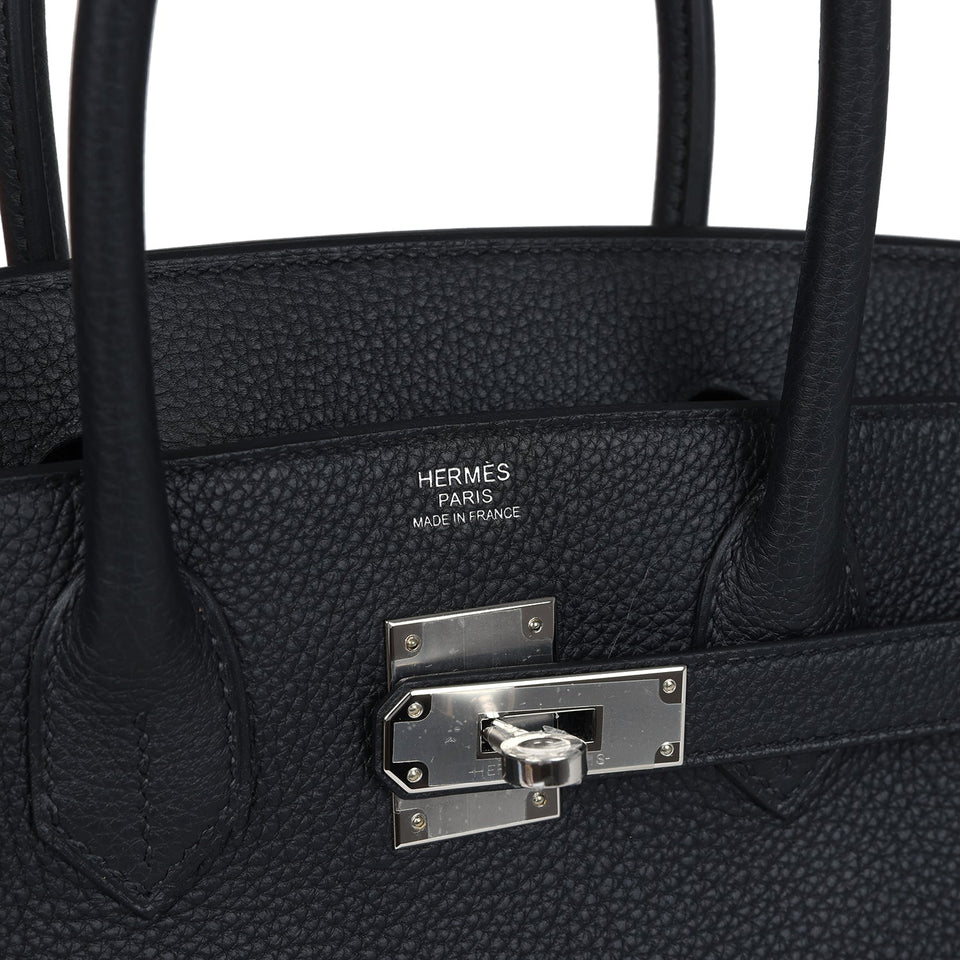 Hermes Birkin 30 Black Togo Palladium Hardware