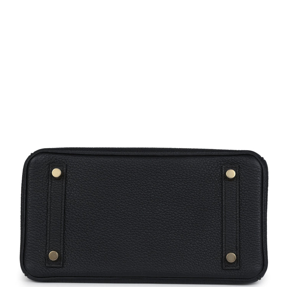 Hermes Birkin 25 Black Togo Gold Hardware